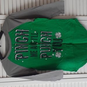 3/4 Sleeve St. Patrick Top Tshirt